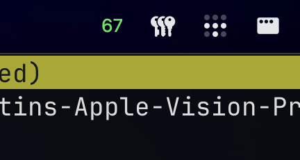 Menubar HR Display