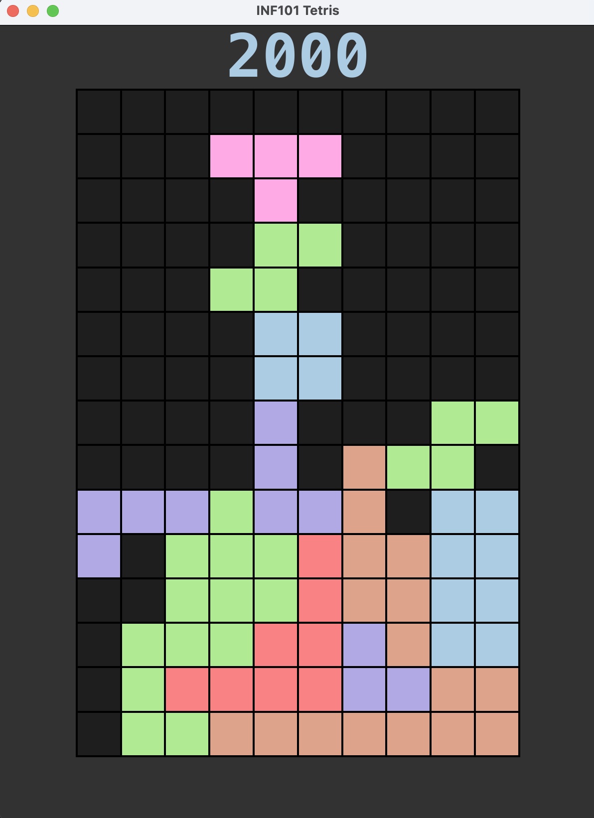 Tetris Game Screenshot